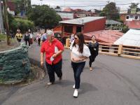 Comunidad de San Francisco de Goicoechea muestran sus proyectos a representantes del Ministerio de Ambiente alemán